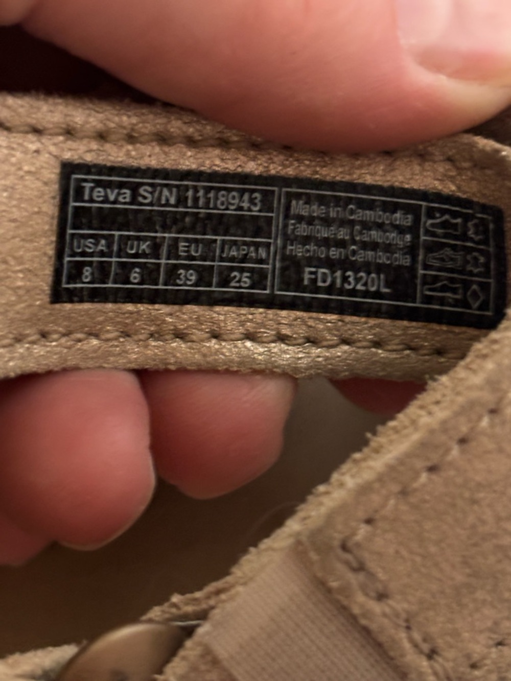 Teva Taupe Suede Strap Sandals - Picture 8 of 8